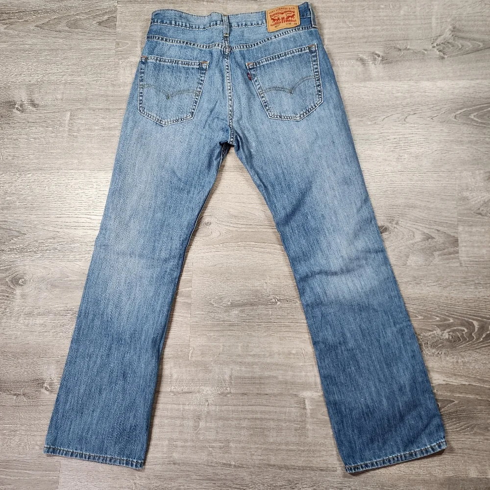 LEVI'S 527 Light Blue Wash Denim Jeans Men's 32 x 32